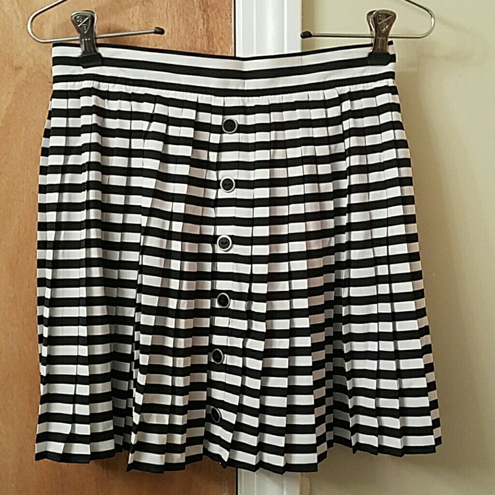Pleated striped Candies circle skirt